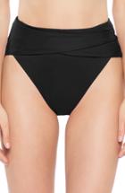 Women's Becca Color Code Crossover High Waist Bikini Bottoms