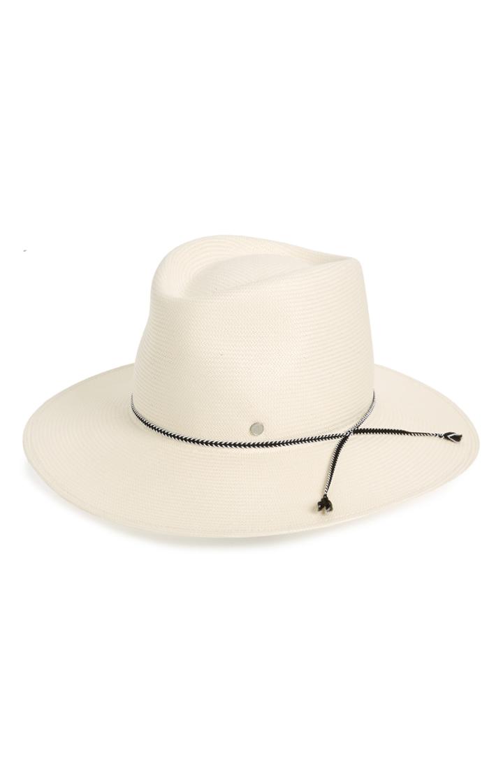 Women's Maison Michel Charles On The Go Straw Hat - White