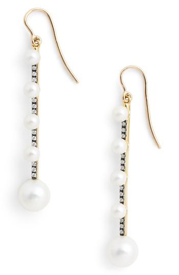 Women's Jemma Wynne Prive Pearl & Diamond Drop Earrings