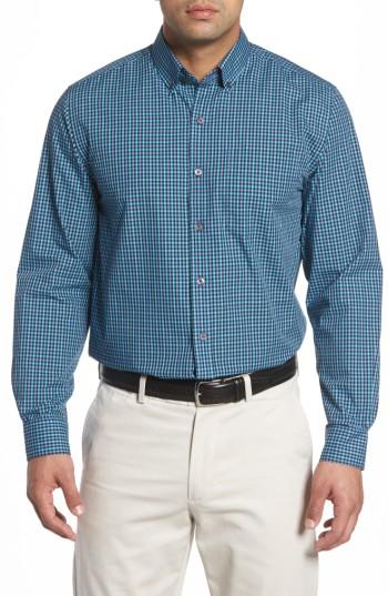 Men's Cutter & Buck Barrett Check Easy Care Sport Shirt
