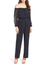 Women's Eliza J Off The Shoulder Jumpsuit - Blue