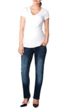 Women's Noppies 'mena Comfort' Over The Belly Straight Leg Maternity Jeans - Blue