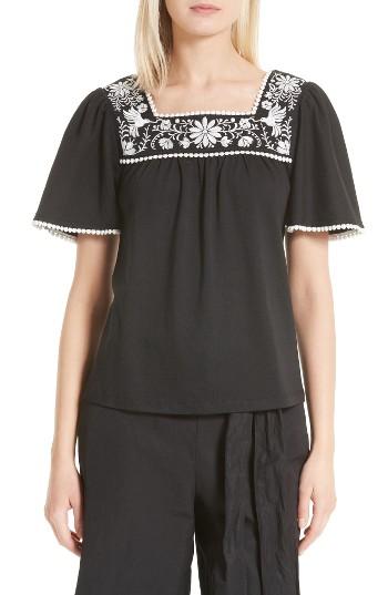 Women's Soft Joie Embroidered Top