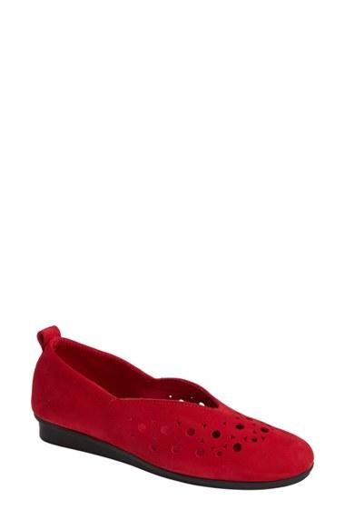 Women's Arche 'nityka' Water Resistant Leather Flat