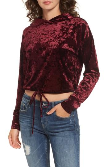 Women's Mimi Chica Velour Hooded Pullover