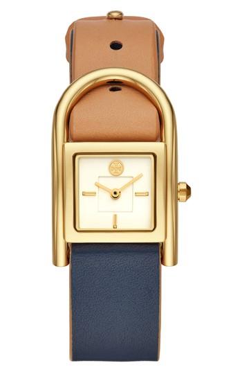 Women's Tori Burch Thayer Leather Strap Watch, 25mm X 39mm
