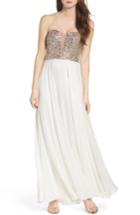 Women's Xscape Embellished Strapless Gown - Ivory