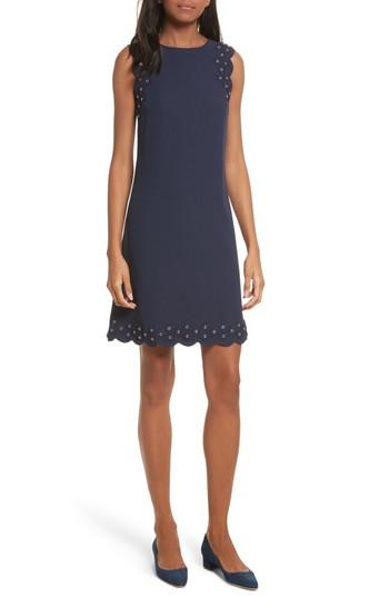 Women's Ted Baker London Skylah Daisy Applique Tunic Dress - Blue