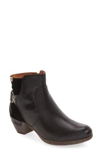 Women's Pikolinos 'rotterdam' Moto Bootie Eu - Black