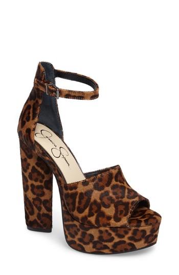 Women's Jessica Simpson Elin Platform Sandal .5 M - Brown