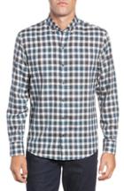 Men's Zachary Prell Buffa Plaid Flannel Sport Shirt, Size - Blue