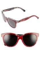 Women's Dolce & Gabbana 49mm Retro Sunglasses - Red/ Blue