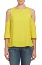 Women's 1.state Cold Shoulder Blouse, Size - Yellow