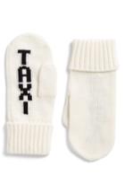 Women's Kate Spade New York Taxi Mittens, Size - White