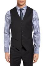 Men's Ted Baker London Jones Trim Fit Wool Vest R - Black