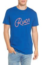 Men's Rvca Mowgli Logo T-shirt, Size - Blue
