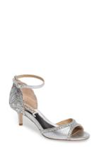 Women's Badgley Mischka 'gillian' Crystal Embellished D'orsay Sandal .5 M - Metallic