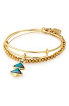 Women's Alex And Ani Christmas Tree Set Of 2 Bangles