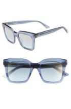 Women's Web 49mm Sunglasses - Shiny Blue/ Blue Mirror