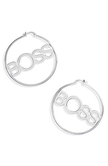 Women's Adornia Boss Hoop Earrings
