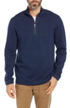 Men's Tommy Bahama Playa Port Flip Quarter Zip Pullover - Blue