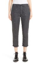 Women's The Great. The Miner Crop Trousers - Black