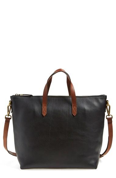 Madewell Leather Transport Satchel - Black