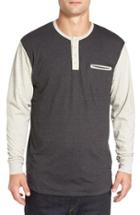 Men's Imperial Motion 'salvage' Long Sleeve Henley - Grey