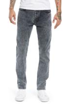 Men's Topman Acid Wash Stretch Skinny Jeans 32 - Grey