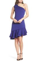 Women's Eliza J One-shoulder Asymmetric Dress - Blue