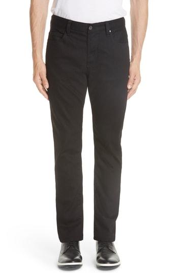 Men's Emporio Armani Stretch Cotton Five Pocket Trousers - Black