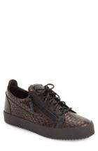 Men's Giuseppe Zanotti Embossed Leather Sneaker