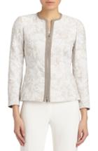 Women's Lafayette 148 New York Damien Plantain Jacquard Jacket