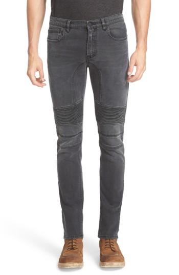 Men's Belstaff Eastham Slim Fit Stretch Denim Moto Jeans - Grey