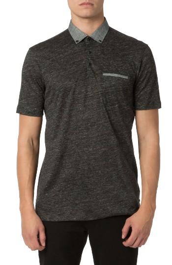 Men's Good Man Brand Slub Linen Jersey Polo
