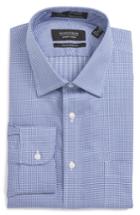 Men's Nordstrom Men's Shop Smartcare(tm) Traditional Fit Stripe Dress Shirt 34 - Blue