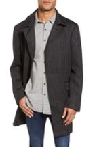 Men's Rodd & Gunn 'garlands' Herringbone Wool Tweed Overcoat - Grey