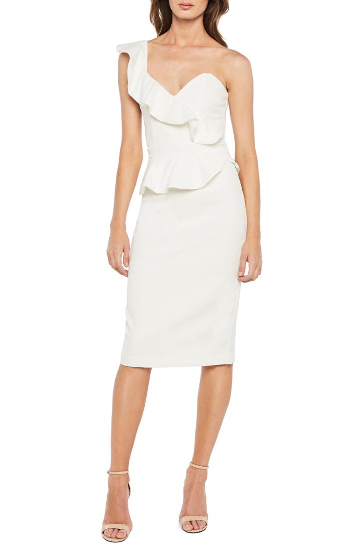 Women's Bardot Camellia One-shoulder Sheath Dress