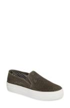 Women's Steve Madden Gills Perforated Slip-on Sneaker .5 M - Green