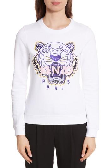 Women's Kenzo Classic Tiger Sweatshirt - White