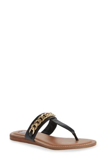 Women's Steve Madden Unity Flip Flop .5 M - Black