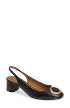 Women's Tory Burch Caterina Slingback Pump M - Black