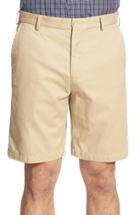 Men's Peter Millar 'winston' Washed Twill Flat Front Shorts - Beige