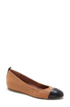 Women's Ed Ellen Degeneres Lilliane Cap Toe Ballet Flat .5 W - Brown