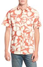 Men's Kahala Shade Tree Classic Fit Print Sport Shirt, Size - Red