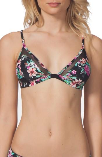 Women's Rip Curl Lovely Day Fixed Triangle Bikini Top - Black