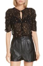 Women's A.l.c. Minka Metallic Knit Turtleneck