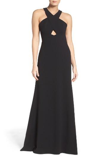 Women's Aidan By Aidan Mattox Cutout Gown
