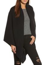 Women's Halogen Cashmere Wrap, Size - Black