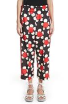 Women's Marc Jacobs Floral Print Crop Track Pants - Red
